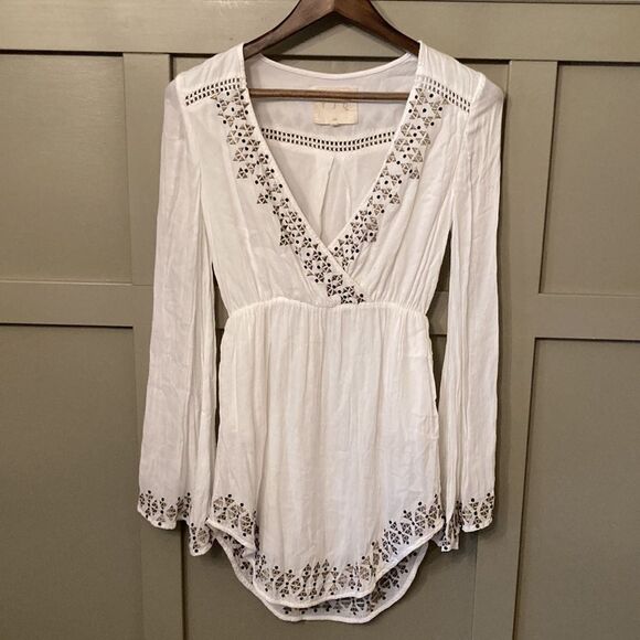 The Jetset Diaries White Aztec Mini Dress Size XS - Picture 3 of 13